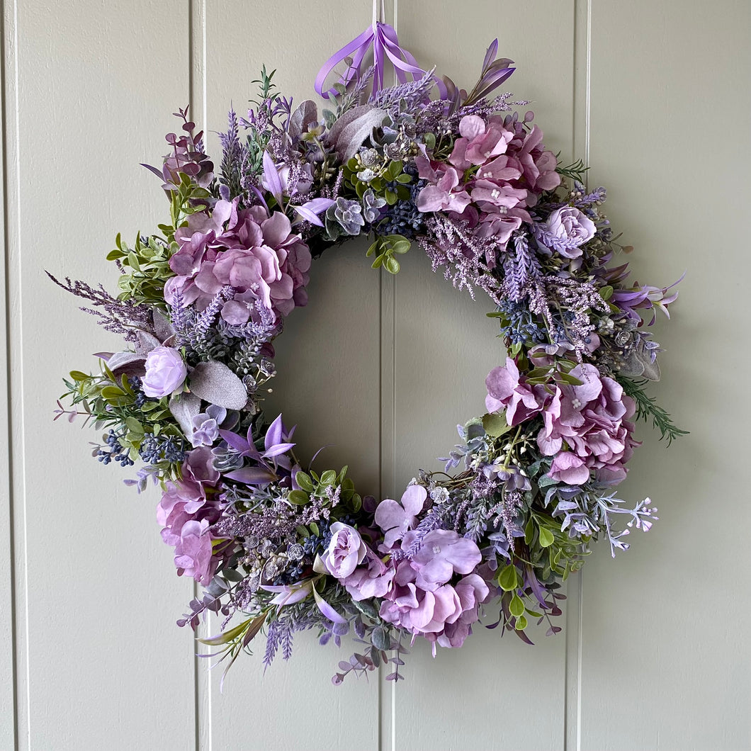 Secret Garden Wreath - Purple