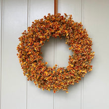 Load image into Gallery viewer, Autumn Gypsophila Wreath
