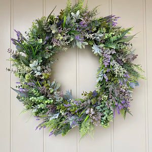 Greenery & Lavender Wreath - Large