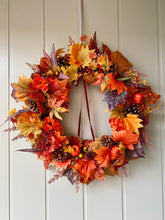 Load image into Gallery viewer, Autumn Maple Leaves Wreath - Large
