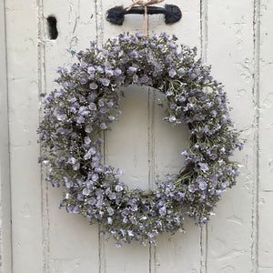 Lilac Gypsophila Wreath - Field & Rose