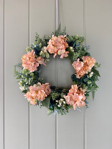 Vintage Hydrangea & Eucalyptus Wreath - Field & Rose