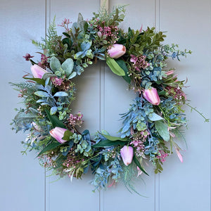 Blush Tulip Wreath