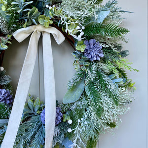 Christmas Frosted Foliage - Medium