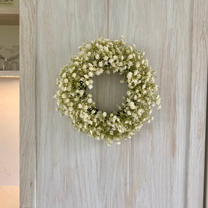 Mini White Gypsophila Wreath