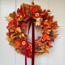 Load image into Gallery viewer, Autumn Pumpkin Patch Wreath - Medium
