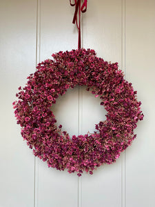 Ruby Gypsophila Wreath