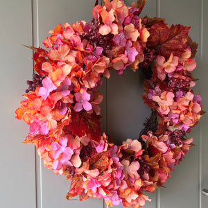 Autumn Hydrangeas Wreath - Field & Rose