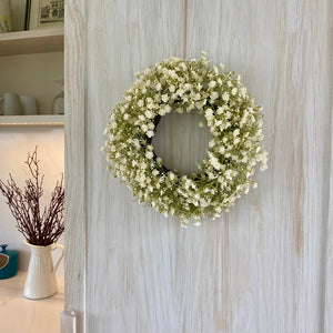 Mini White Gypsophila Wreath