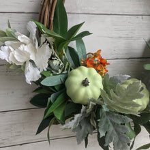 Load image into Gallery viewer, Green Pumpkin Wreath - Field &amp; Rose
