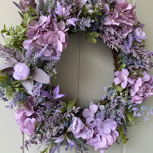 Secret Garden Wreath - Purple