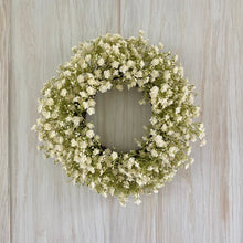 Load image into Gallery viewer, Mini White Gypsophila Wreath
