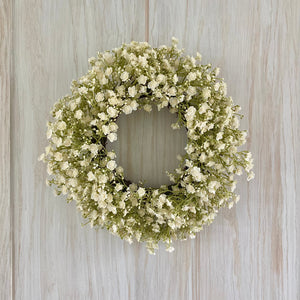 Mini White Gypsophila Wreath