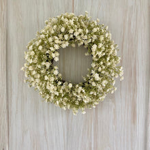 Load image into Gallery viewer, Mini White Gypsophila Wreath
