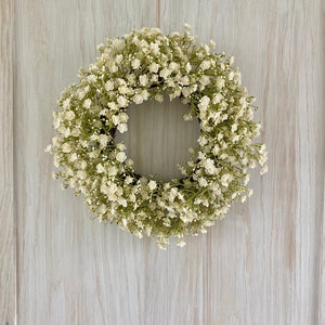 Mini White Gypsophila Wreath