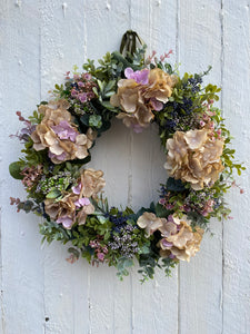 Hydrangea & Boxwood Wreath - Field & Rose