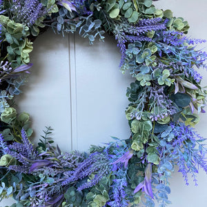 Greenery & Lavender Wreath - Large