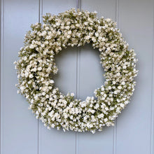 Load image into Gallery viewer, White Gypsophila Wreath - Large - Field &amp; Rose
