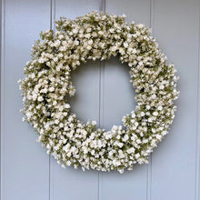 Load image into Gallery viewer, White Gypsophila Wreath - Large - Field &amp; Rose
