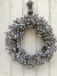 Lilac Gypsophila Wreath - Field & Rose