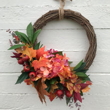 Load image into Gallery viewer, Autumn Glow Half Wreath - Field &amp; Rose
