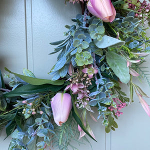 Blush Tulip Wreath