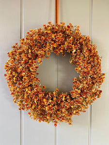 Autumn Gypsophila Wreath