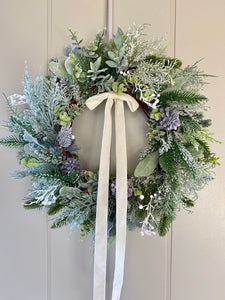 Christmas Frosted Foliage - Medium