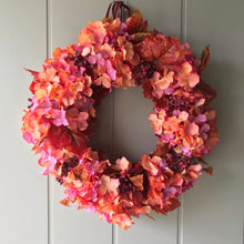 Load image into Gallery viewer, Autumn Hydrangeas Wreath - Field &amp; Rose
