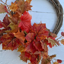 Load image into Gallery viewer, Autumn Leaves Half Wreath - Medium - Field &amp; Rose
