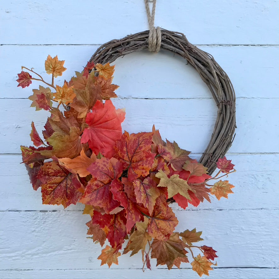 Autumn Leaves Half Wreath - Medium - Field & Rose