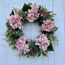 Load image into Gallery viewer, Blush Hydrangea Wreath - Field &amp; Rose
