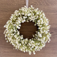 Load image into Gallery viewer, Mini White Gypsophila Wreath
