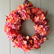 Load image into Gallery viewer, Autumn Hydrangeas Wreath - Field &amp; Rose
