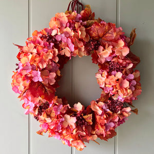 Autumn Hydrangeas Wreath - Field & Rose