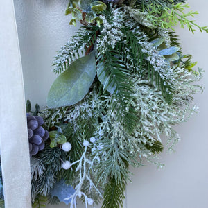 Christmas Frosted Foliage - Medium