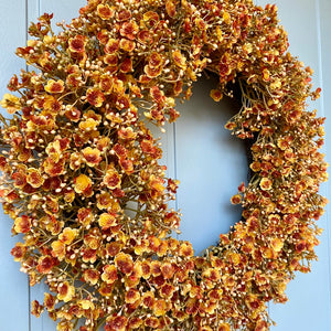 Autumn Gypsophila Wreath