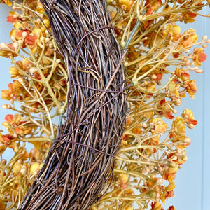 Autumn Gypsophila Wreath