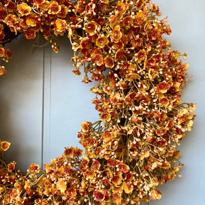 Autumn Gypsophila Wreath