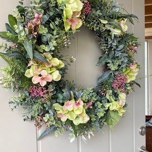 Hydrangea & Wildflowers Wreath - Large