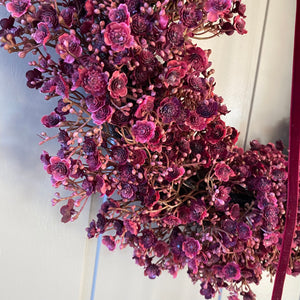 Ruby Gypsophila Wreath - Large