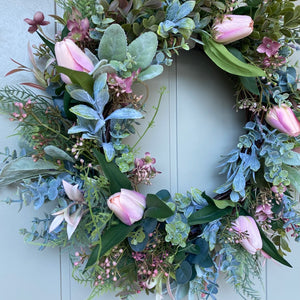 Blush Tulip Wreath