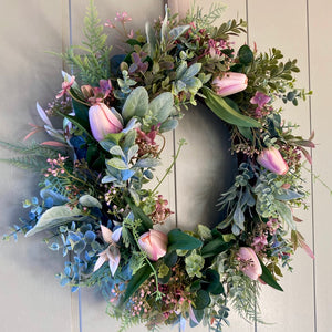 Blush Tulip Wreath