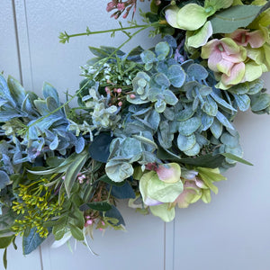 Hydrangea & Wildflowers Wreath - Large