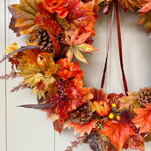 Load image into Gallery viewer, Autumn Maple Leaves Wreath - Large
