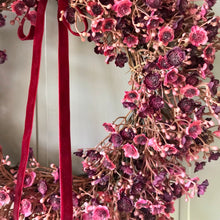 Load image into Gallery viewer, Mini Ruby Gypsophila Wreath - Field &amp; Rose
