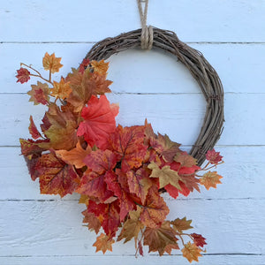 Autumn Leaves Half Wreath - Medium - Field & Rose