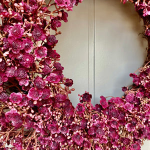 Ruby Gypsophila Wreath