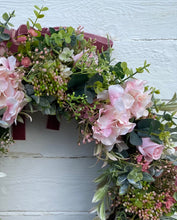 Load image into Gallery viewer, Pink Hydrangea Wreath - Large
