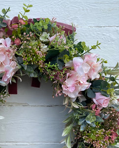 Pink Hydrangea Wreath - Large